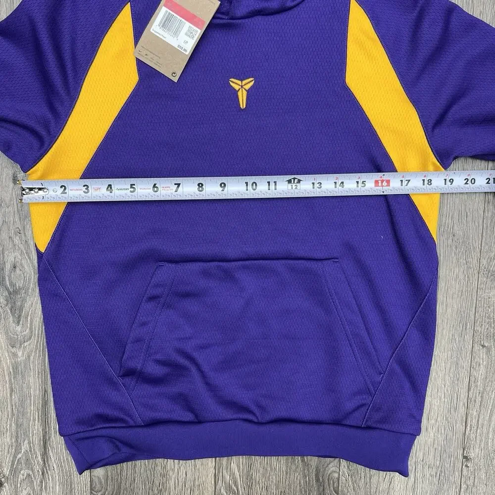 Nike Kobe Hoodie Sz Large Big Kids Court Purple Gold Therma Fit Pullover $52